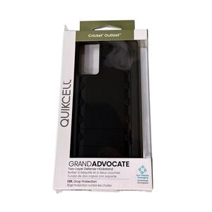Quikcell Grand Advocate Cricket Outlast CaseBlack Kickstand 13ft Drop Protection